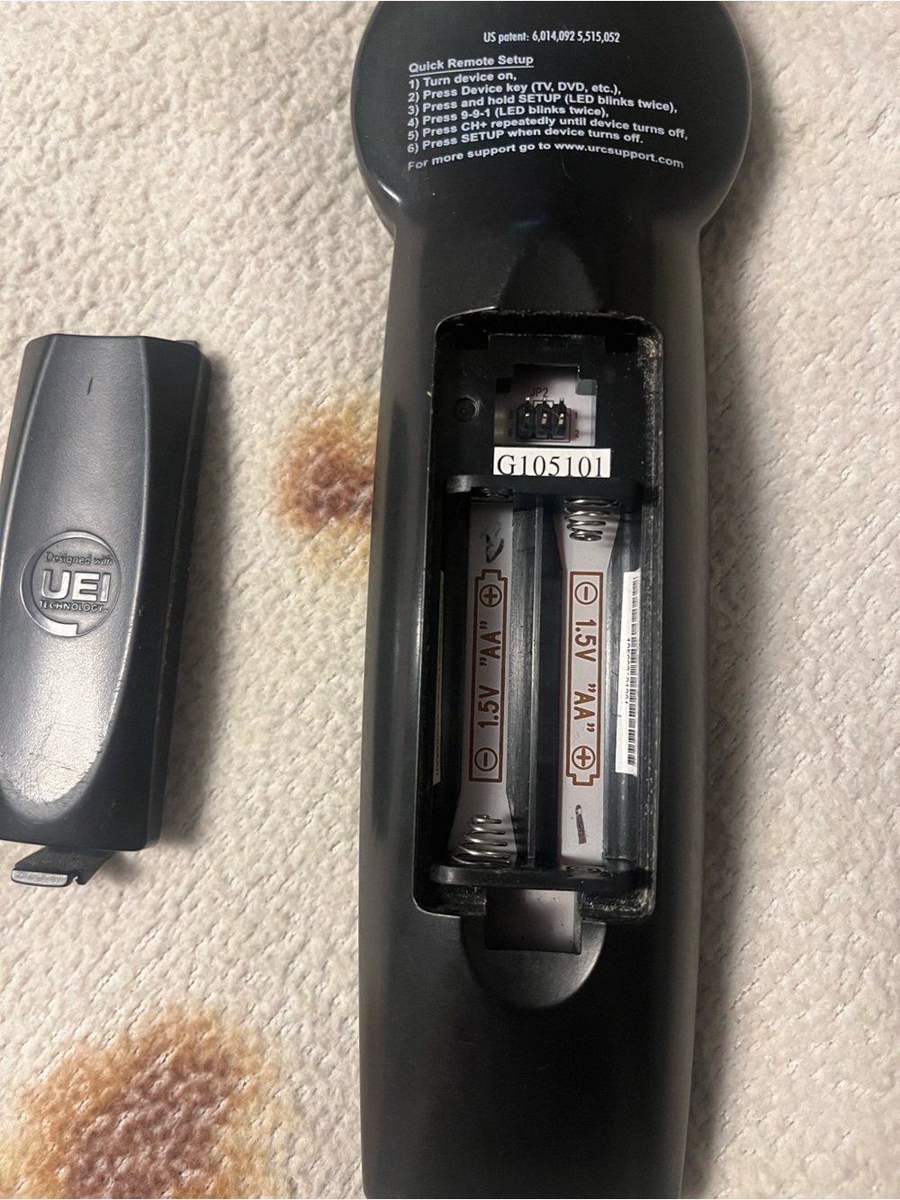 Black Universal Remote Control with Guide - Picture 8 of 8